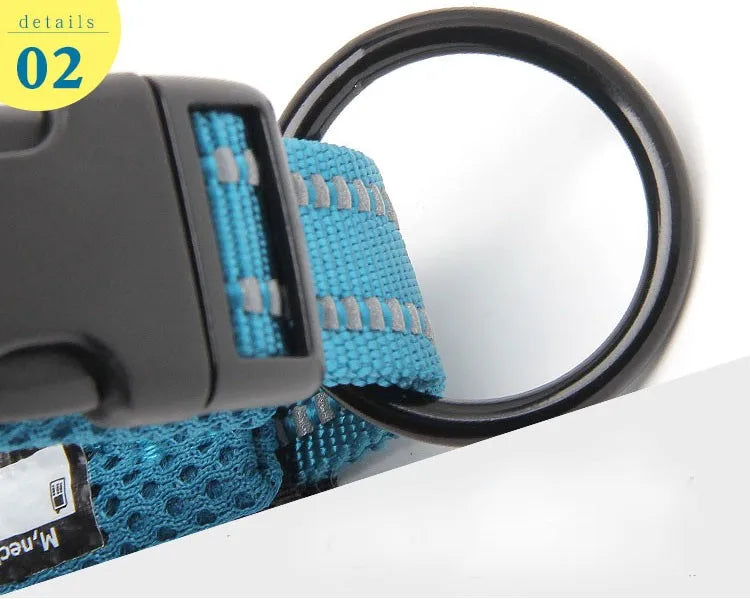 Pet Dog Collar Nylon Adjustable Webbing Padded Soft Reflective Durable Heavy Duty Training Custom Luxury Cat TLC5011