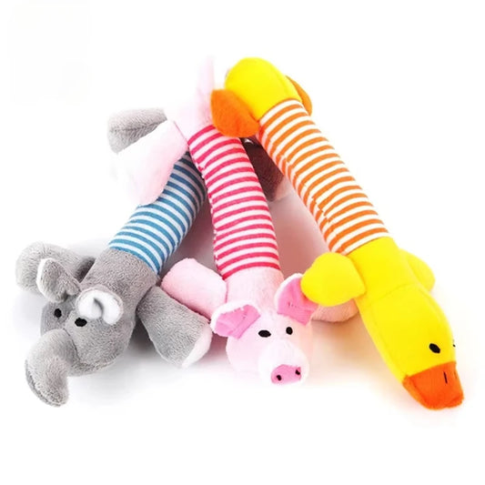 Animals Shape Plush Dog Toy Bite Resistant Squeaky Toys for Small Dogs Interactive Chew Molar Toy Sound Pet Accessories Toy dog