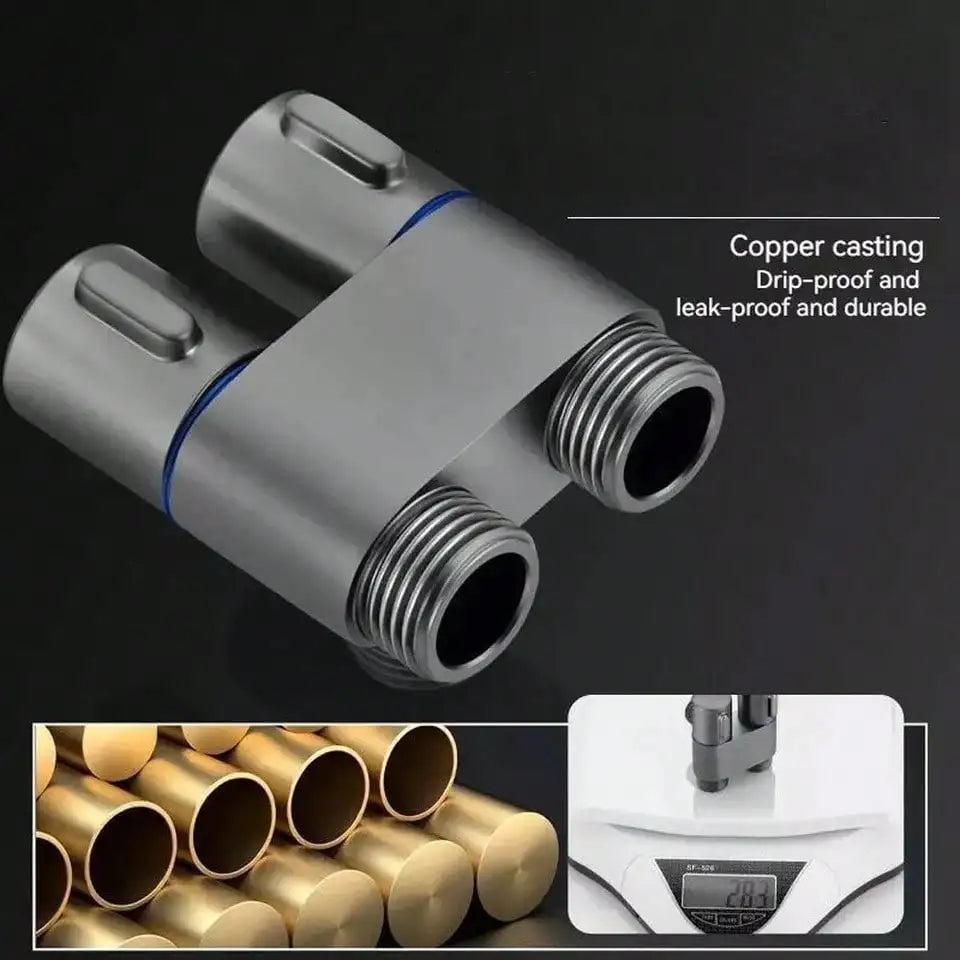 Toilet Bidet Sprayer With Angle Valve Hose Bathroom Hygienic Shower Kit