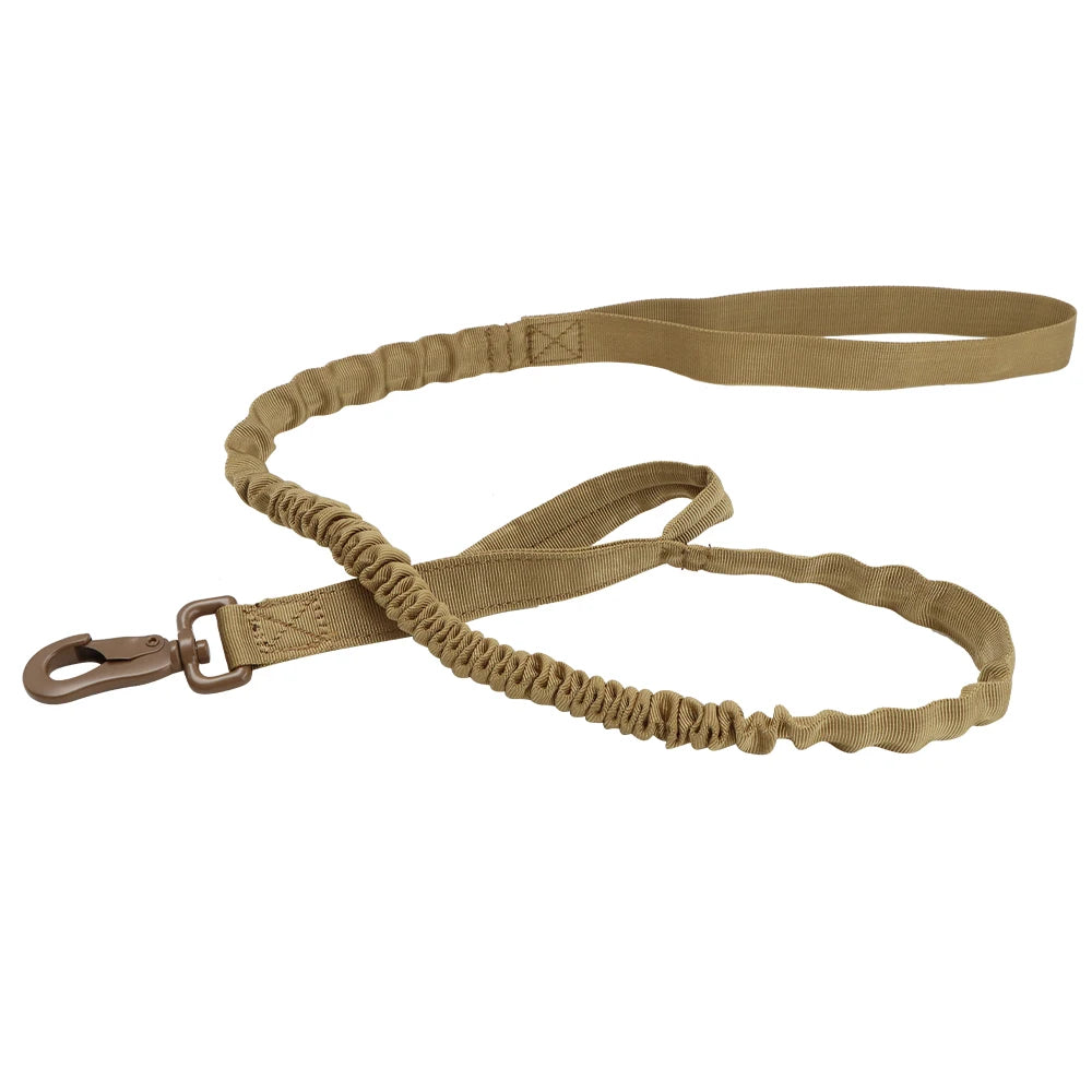 Tactical Bungee Dog Leash Quick Release Elastic Leash with 2 Control Handles Premium Quality Adjustable Four Colors