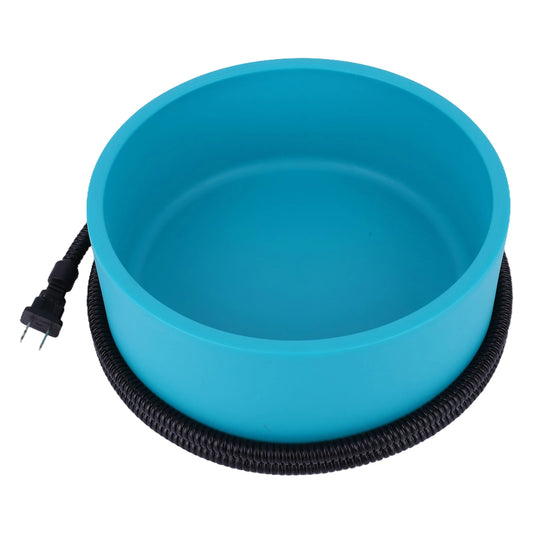 Outdoor Thermal Pet Bowl 3.2 L Heated Pet Water Bowl Anti-Freeze Heated Pet Water Dish for Cat Rabbit Chicken Duck Squirrel