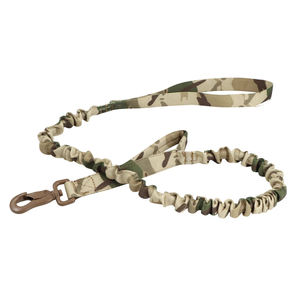 Tactical Bungee Dog Leash Quick Release Elastic Leash with 2 Control Handles Premium Quality Adjustable Four Colors