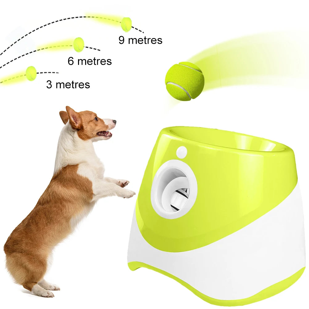 Mini Tennis Throwing Pinball Machine Fun Interactive Throw Catapult Ball Launcher Dog  Dogs Ball Catapult Pet Interactive