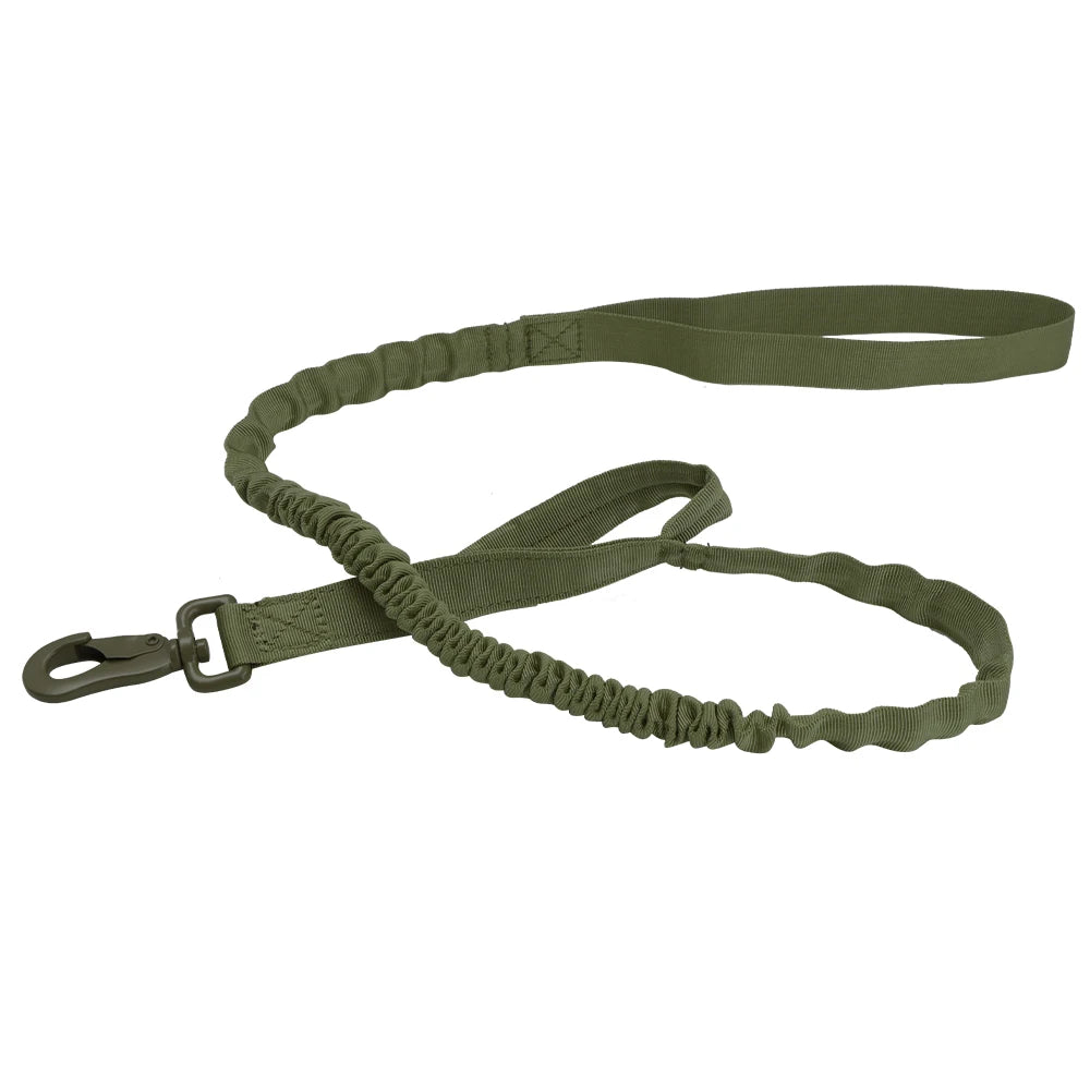 Tactical Bungee Dog Leash Quick Release Elastic Leash with 2 Control Handles Premium Quality Adjustable Four Colors