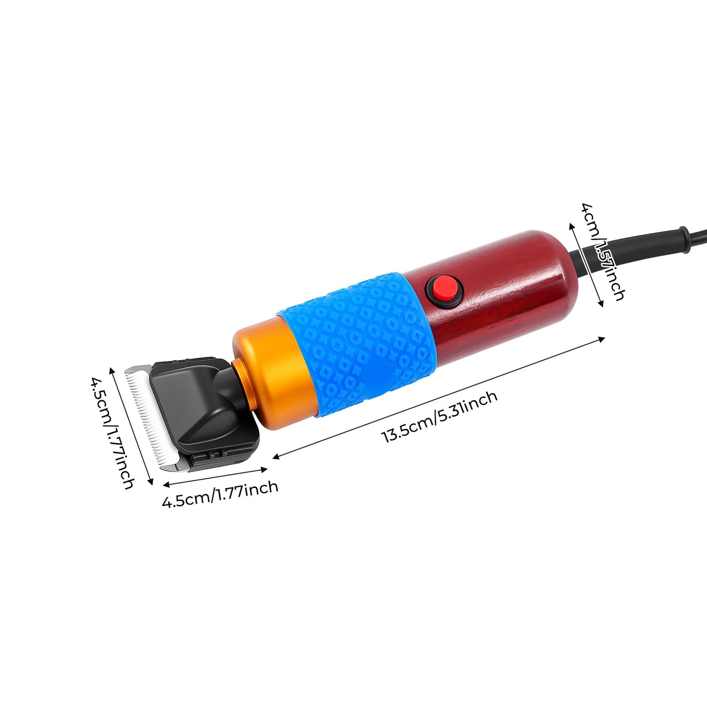 36W Professional Dog Clipper & Cat Hair Trimmer Pet Grooming Kit Adjustable Clipper Comb & Detachable Blades Trimmer